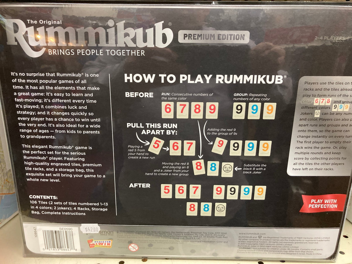 Rummikub Premium Edition Board Game The Compleat Strategist