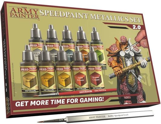 Warpaints: Speedpaint Metallics Set 2.0 Hobby Paints and Sprays The Compleat Strategist