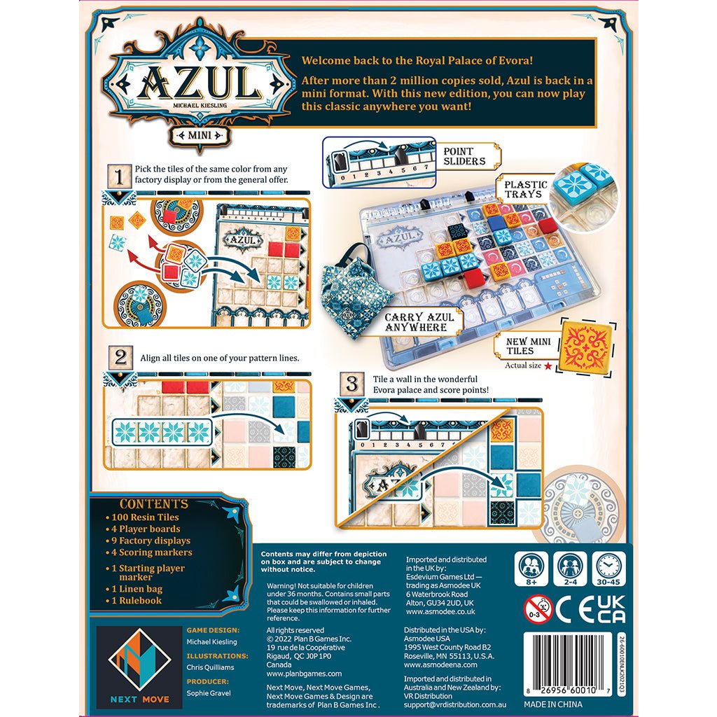 Azul Mini Board Games The Compleat Strategist