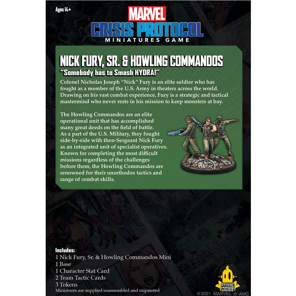 Marvel: Crisis Protocol - Nick Fury, Sr. & Howling Commandos Games The Compleat Strategist
