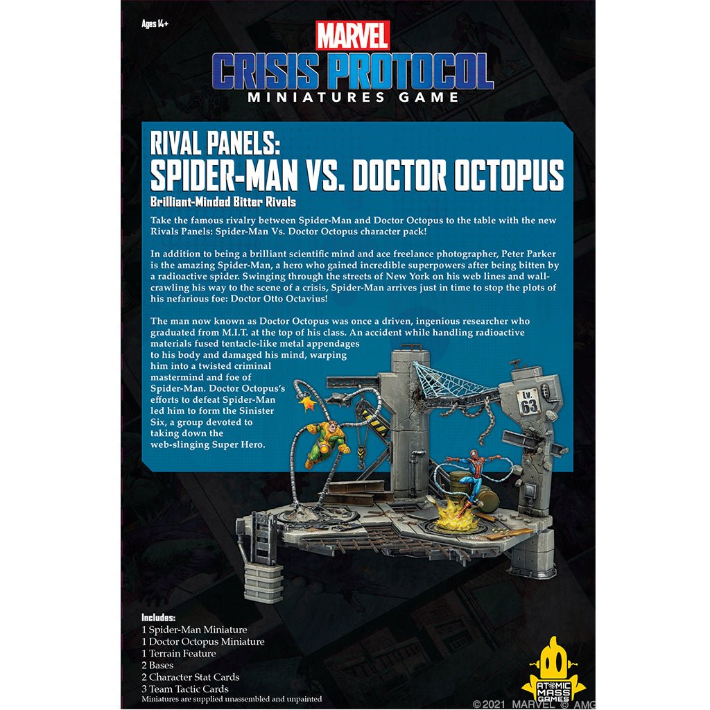 Marvel Crisis Protocol Rival Panels: Spider - Man vs Doctor Octopus Collectible Miniatures Games The Compleat Strategist